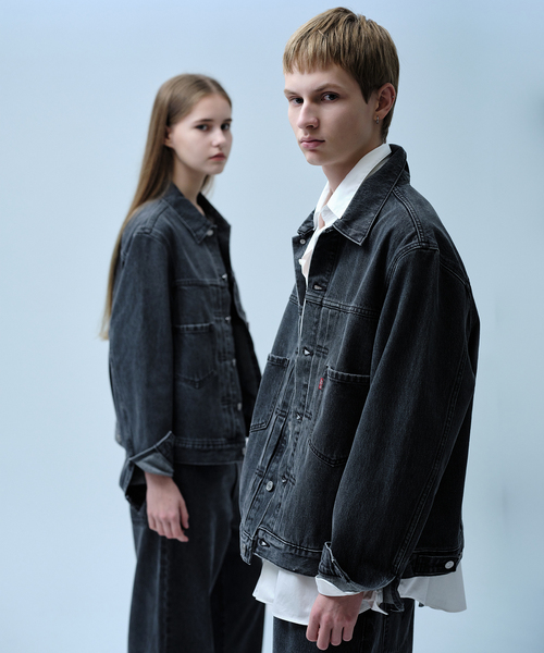 Levi's（リーバイス）の「Levi’s(リーバイス) 別注 2nd Type トラッカー ジャケット（デニムジャケット・メンズ・チャコールグレー・SMALL/MEDIUM/LARGE/X-LARGE/XX-LARGE/X-SMALL）」の16枚目の写真