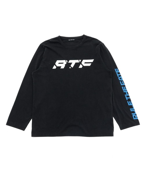 RULE THE FATE（ルールザフェイト）の「RTF LOGO LONG SLEEVE TEE/ロゴロングスリーブティー（Tシャツ/カットソー・メンズ・ブラック/ベージュ・1/2）」の7枚目の写真