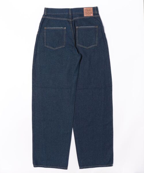 TINA：JOJUN（ティーナジョジュン）の「ルーズフィット カーブ デニムパンツ TINA：JOJUN（その他パンツ・レディース・サックスブルー/インディゴブルー・S/M）」の20枚目の写真