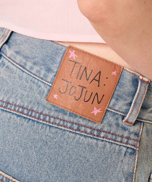 TINA：JOJUN（ティーナジョジュン）の「ルーズフィット カーブ デニムパンツ TINA：JOJUN（その他パンツ・レディース・サックスブルー/インディゴブルー・S/M）」の16枚目の写真