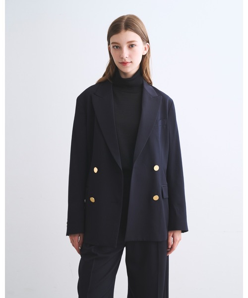 Traditional Weatherwear(トラディショナルウェザーウェア)の「INVERNESS(テーラードジャケット・レディース・ネイビー・32/34)」の1枚目の写真