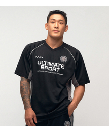 UFC SPORT（ユーエフシー スポーツ）の「UFC グリップ リラックスフィット 半袖Tシャツ ブラック U4TTX2307BK（Tシャツ/カットソー）」