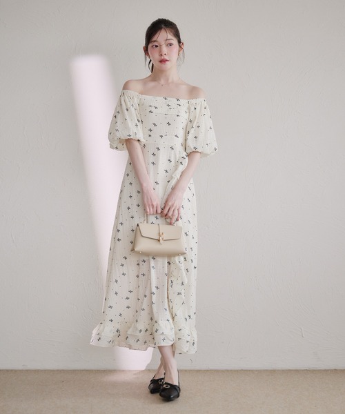 fupel(フぺル)の「2way frill onepiece / 2way フリルワンピース(ワンピース・レディース・ブラック/オフホワイト・FREE)」の12枚目の写真