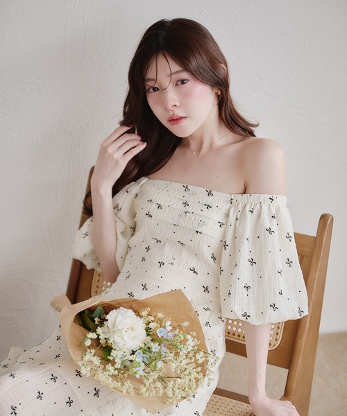 fupel(フぺル)の「2way frill onepiece / 2way フリルワンピース(ワンピース・レディース・ブラック/オフホワイト・FREE)」の17枚目の写真