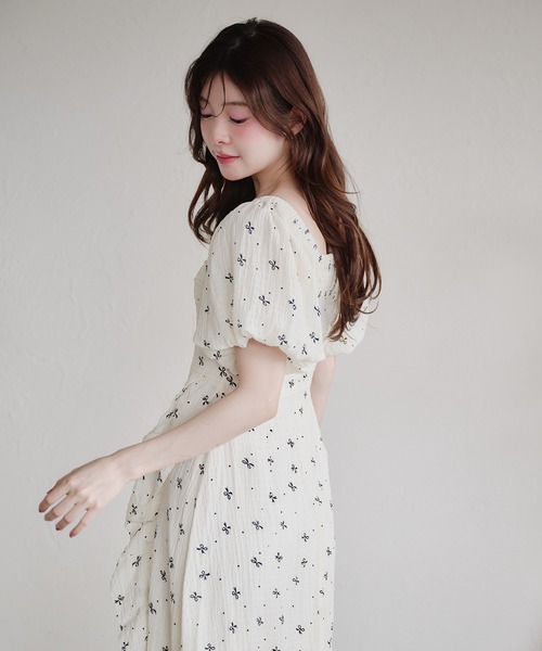 fupel(フぺル)の「2way frill onepiece / 2way フリルワンピース(ワンピース・レディース・ブラック/オフホワイト・FREE)」の6枚目の写真
