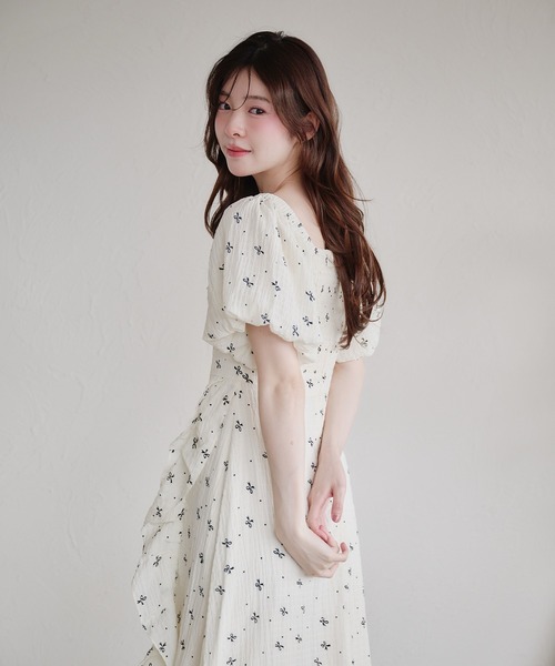 fupel(フぺル)の「2way frill onepiece / 2way フリルワンピース(ワンピース・レディース・ブラック/オフホワイト・FREE)」の7枚目の写真