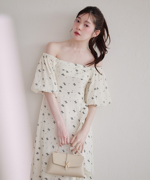 fupel(フぺル)の「2way frill onepiece / 2way フリルワンピース(ワンピース・レディース・ブラック/オフホワイト・FREE)」の11枚目の写真