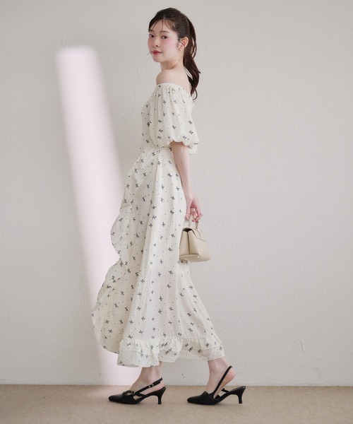 fupel(フぺル)の「2way frill onepiece / 2way フリルワンピース(ワンピース・レディース・ブラック/オフホワイト・FREE)」の15枚目の写真