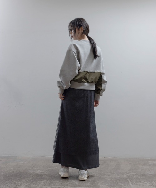 Eimee Law(エイミーロウ)の「リメイクライクエンブロ ロゴトップス(その他トップス・レディース・モカ/グレー/ブラック・FREE)」の5枚目の写真