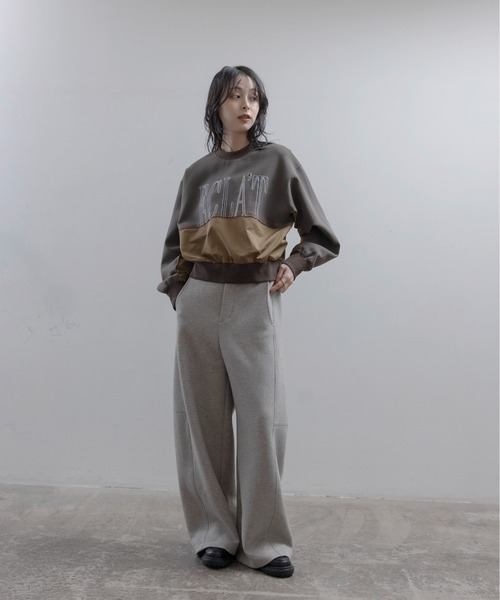 Eimee Law(エイミーロウ)の「リメイクライクエンブロ ロゴトップス(その他トップス・レディース・モカ/グレー/ブラック・FREE)」の14枚目の写真