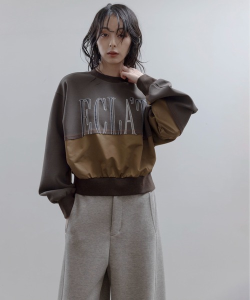 Eimee Law(エイミーロウ)の「リメイクライクエンブロ ロゴトップス(その他トップス・レディース・モカ/グレー/ブラック・FREE)」の16枚目の写真