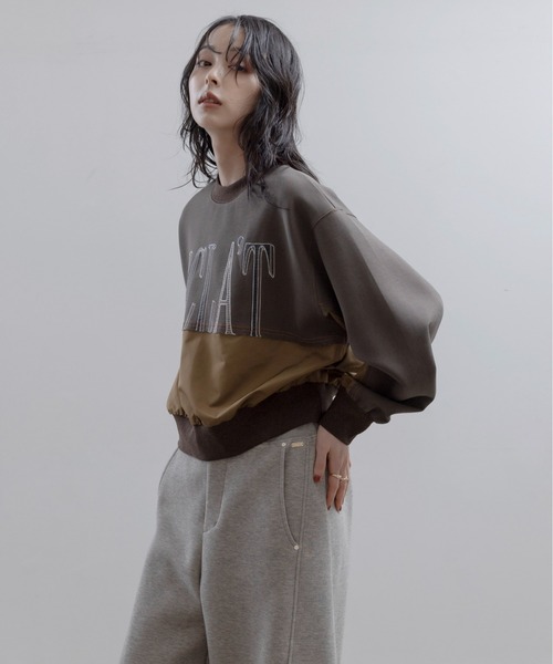 Eimee Law(エイミーロウ)の「リメイクライクエンブロ ロゴトップス(その他トップス・レディース・モカ/グレー/ブラック・FREE)」の17枚目の写真