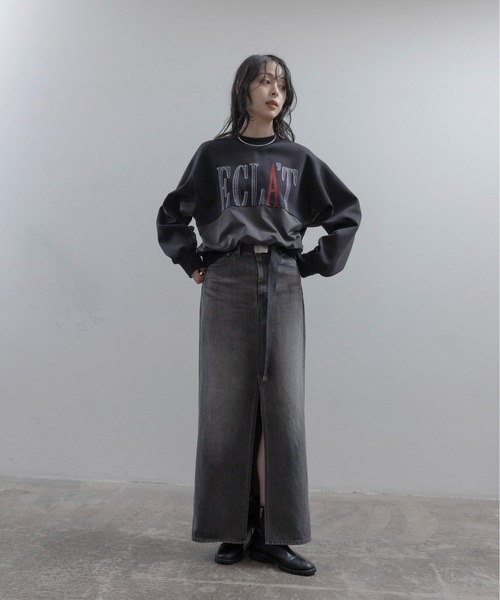 Eimee Law(エイミーロウ)の「リメイクライクエンブロ ロゴトップス(その他トップス・レディース・モカ/グレー/ブラック・FREE)」の20枚目の写真