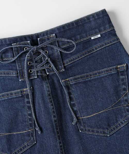 SOMETHING（サムシング）の「レースアップフレアスカート（スカート・レディース・ブルー系その他・05/04/03）」の9枚目の写真