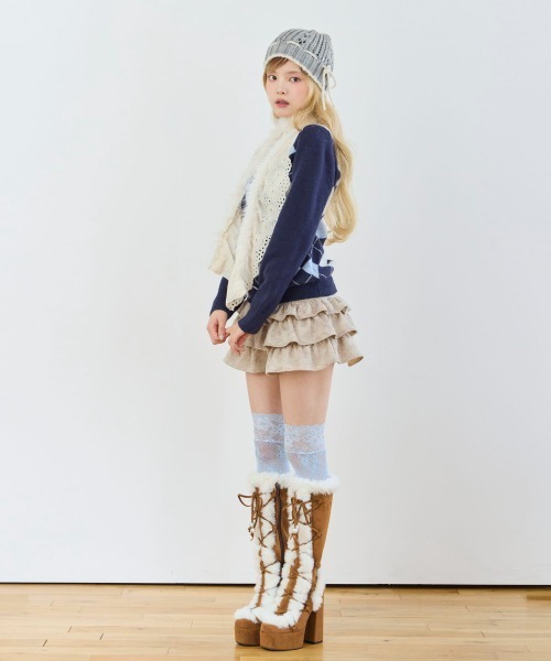 kaorinomori(カオリノモリ)の「kaorinomori ☆セリンニット / カオリノモリ(ニットキャップ/ビーニー・レディース・グレー/ワイン/ダークグリーン・FREE)」の7枚目の写真