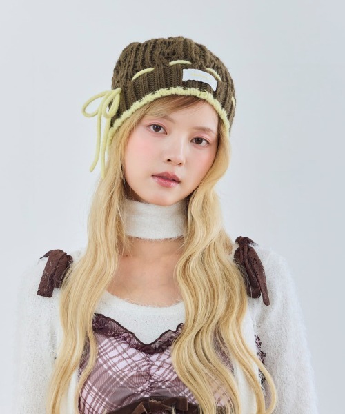 kaorinomori(カオリノモリ)の「kaorinomori ☆セリンニット / カオリノモリ(ニットキャップ/ビーニー・レディース・グレー/ワイン/ダークグリーン・FREE)」の15枚目の写真