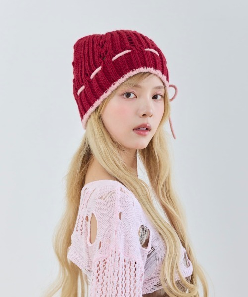 kaorinomori(カオリノモリ)の「kaorinomori ☆セリンニット / カオリノモリ(ニットキャップ/ビーニー・レディース・グレー/ワイン/ダークグリーン・FREE)」の22枚目の写真