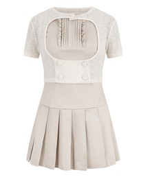 andwang Airy Knit Pleated Dress Setワンピース ANDWANG｜アンドワンのワンピース/ドレス通販 - ZOZOTOWN