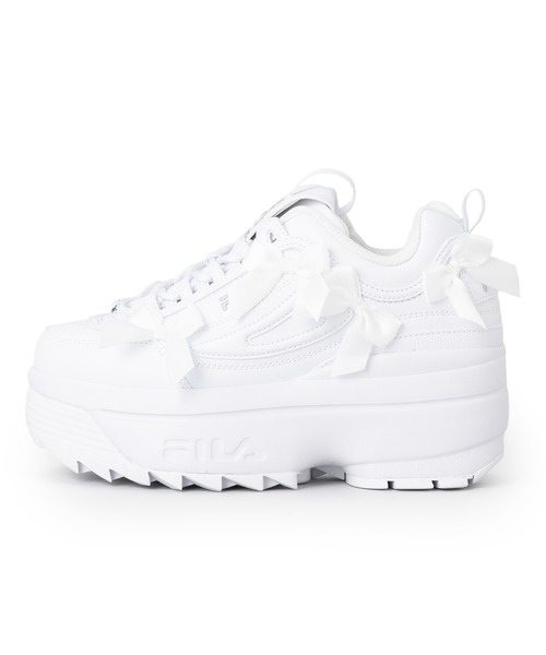 FILA(フィラ)の「DISRUPTOR 2 WEDGE RB / ディスラプター2ウェッジアールビー(スニーカー・レディース・ホワイト・23.0cm/23.5cm/24.0cm/24.5cm/25.0cm/25.5cm)」の4枚目の写真