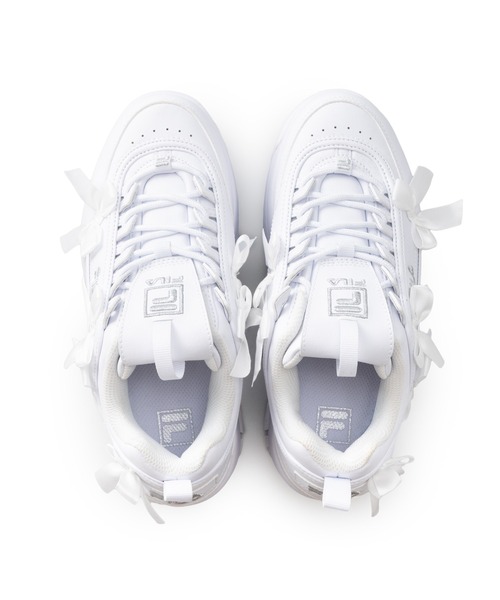 FILA(フィラ)の「DISRUPTOR 2 WEDGE RB / ディスラプター2ウェッジアールビー(スニーカー・レディース・ホワイト・23.0cm/23.5cm/24.0cm/24.5cm/25.0cm/25.5cm)」の2枚目の写真