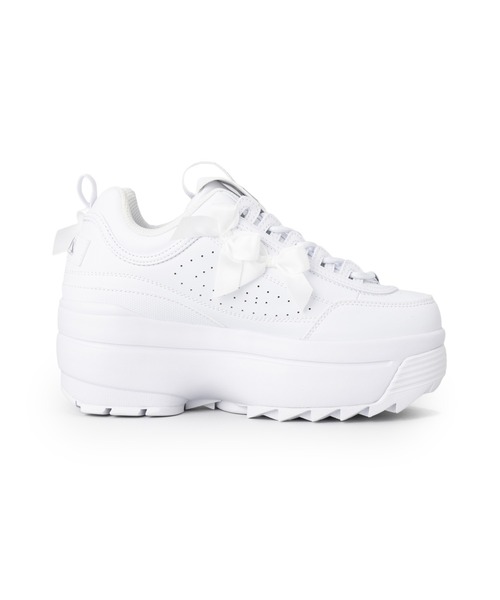FILA(フィラ)の「DISRUPTOR 2 WEDGE RB / ディスラプター2ウェッジアールビー(スニーカー・レディース・ホワイト・23.0cm/23.5cm/24.0cm/24.5cm/25.0cm/25.5cm)」の5枚目の写真
