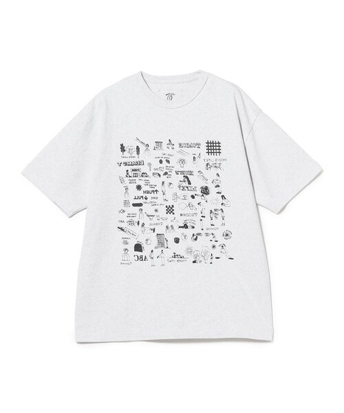 BEAMS T(ビームスティー)の「TOMOE MIYAZAKI / T-Shirts①(Tシャツ/カットソー・メンズ・ライトグレー・XS/S/M/L)」の2枚目の写真