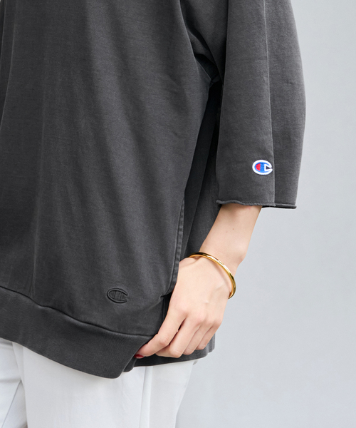 FRAMeWORK(フレームワーク)の「CHAMPION/チャンピオン 別注 30-3 MVS JERSEY TEE(Tシャツ/カットソー・レディース・ベージュ/スミクロ・FREE)」の9枚目の写真