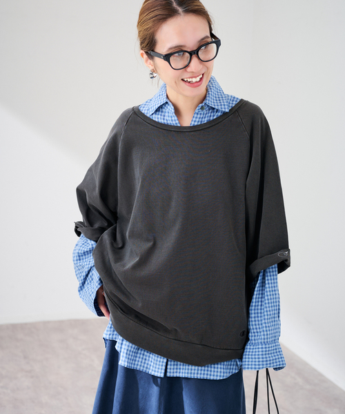 FRAMeWORK(フレームワーク)の「CHAMPION/チャンピオン 別注 30-3 MVS JERSEY TEE(Tシャツ/カットソー・レディース・ベージュ/スミクロ・FREE)」の13枚目の写真