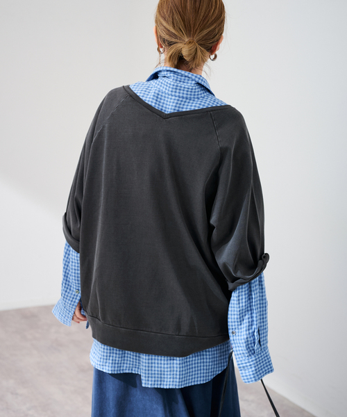 FRAMeWORK(フレームワーク)の「CHAMPION/チャンピオン 別注 30-3 MVS JERSEY TEE(Tシャツ/カットソー・レディース・ベージュ/スミクロ・FREE)」の15枚目の写真