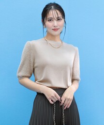 ANY SIS | フェザースリーブ ニット(ニット/セーター)
