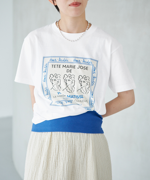IENA(イエナ)の「《追加》THE CULTURE CODE/ザ カルチャーコード 別注MATTIS Tシャツ(Tシャツ/カットソー・レディース・ホワイト×ホワイト/ライトグレー・FREE)」の2枚目の写真