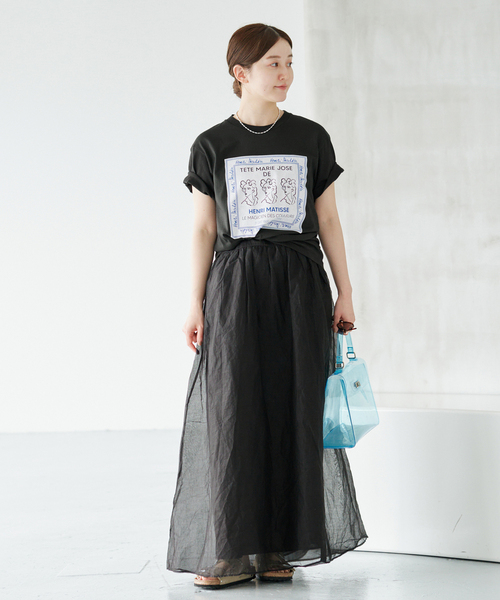 IENA(イエナ)の「《追加》THE CULTURE CODE/ザ カルチャーコード 別注MATTIS Tシャツ(Tシャツ/カットソー・レディース・ホワイト×ホワイト/ライトグレー・FREE)」の3枚目の写真