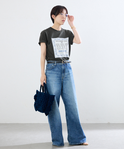IENA(イエナ)の「《追加》THE CULTURE CODE/ザ カルチャーコード 別注MATTIS Tシャツ(Tシャツ/カットソー・レディース・ホワイト×ホワイト/ライトグレー・FREE)」の4枚目の写真