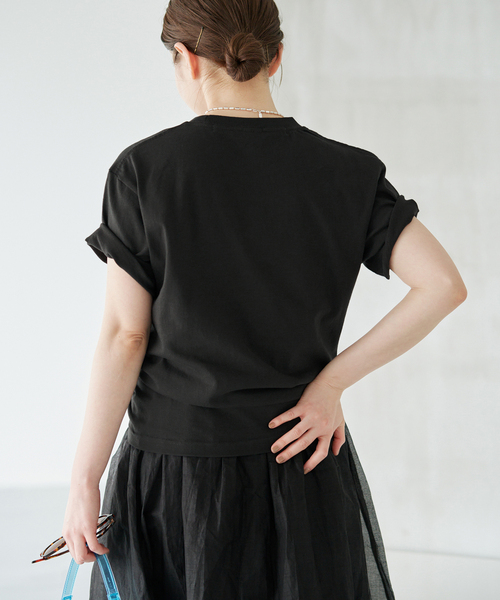 IENA(イエナ)の「《追加》THE CULTURE CODE/ザ カルチャーコード 別注MATTIS Tシャツ(Tシャツ/カットソー・レディース・ホワイト×ホワイト/ライトグレー・FREE)」の8枚目の写真