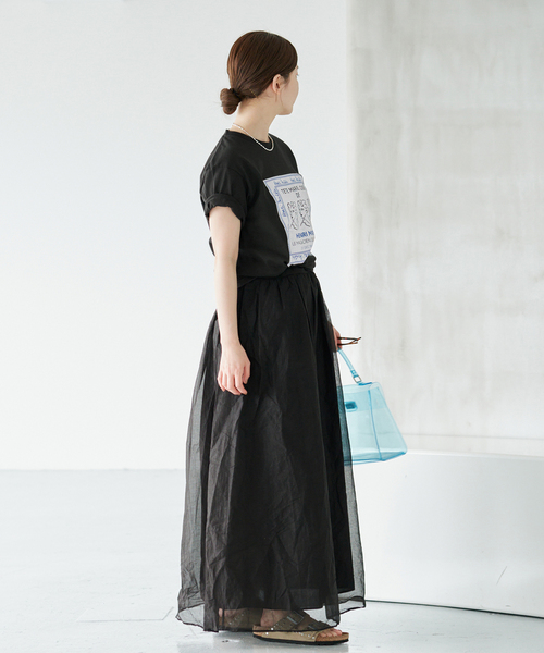IENA(イエナ)の「《追加》THE CULTURE CODE/ザ カルチャーコード 別注MATTIS Tシャツ(Tシャツ/カットソー・レディース・ホワイト×ホワイト/ライトグレー・FREE)」の14枚目の写真