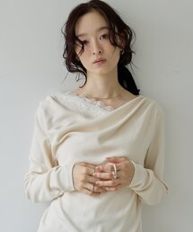 【Noka】レース使いドレーププルオーバー《WEB限定》