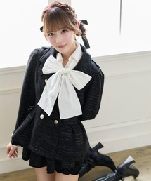 one after another NICE CLAUP | 【Premium order/セットアップ可能/スカパン別売り】くびれ爆誕ペプラムトレンチジャケット(テーラードジャケット)