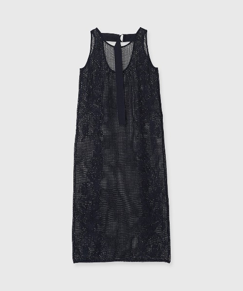 CREDONA(クレドナ)の「LACE KNIT ONE-PIECE/レースニットワンピース(ワンピース・レディース・ネイビー/ライトイエロー・FREE)」の14枚目の写真
