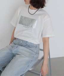 HER CLOSET（ハークローゼット）の「【HER CLOSET】クラッシュ箔 Tシャツ　CRASHED FOIL T-SHIRT（Tシャツ/カットソー）」