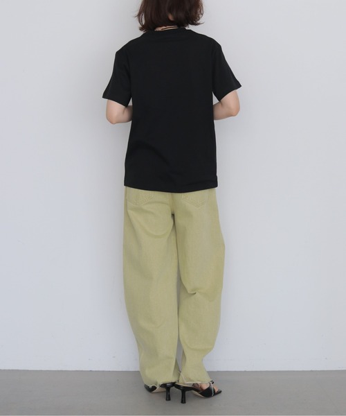 HER CLOSET(ハークローゼット)の「【HER CLOSET】クラッシュ箔 Tシャツ CRASHED FOIL T-SHIRT(Tシャツ/カットソー・レディース・ブラック/オフホワイト・L/M/S)」の18枚目の写真