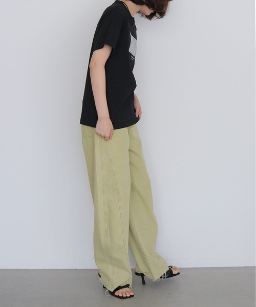 HER CLOSET(ハークローゼット)の「【HER CLOSET】クラッシュ箔 Tシャツ CRASHED FOIL T-SHIRT(Tシャツ/カットソー・レディース・ブラック/オフホワイト・L/M/S)」の19枚目の写真