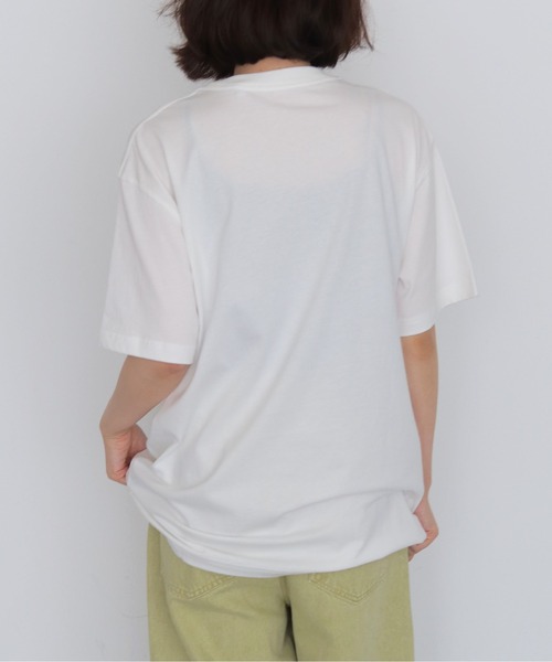 HER CLOSET(ハークローゼット)の「【HER CLOSET】クラッシュ箔 Tシャツ CRASHED FOIL T-SHIRT(Tシャツ/カットソー・レディース・ブラック/オフホワイト・L/M/S)」の10枚目の写真