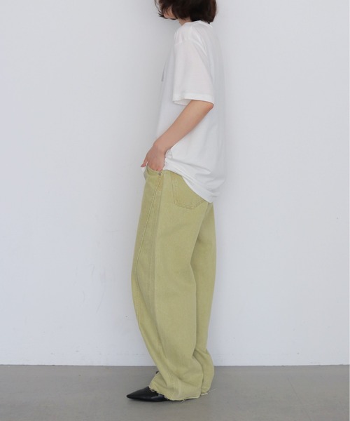 HER CLOSET(ハークローゼット)の「【HER CLOSET】クラッシュ箔 Tシャツ CRASHED FOIL T-SHIRT(Tシャツ/カットソー・レディース・ブラック/オフホワイト・L/M/S)」の6枚目の写真