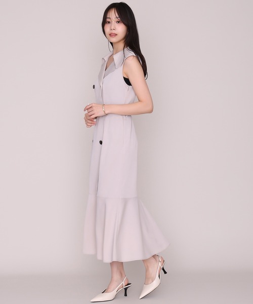 MISCH MASCH(ミッシュマッシュ)の「2026秋冬新作 ビッグカラートレンチノースリワンピース(ワンピース・レディース・ブラウン/ベージュ・S/M)」の21枚目の写真