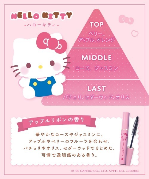 plus eau(プリュスオー)の「プリュスオー ポイントリペア スーパーハード サンリオキャラクターズ 限定デザイン&フレグランス ハローキティ(アップルリボンの香り) 10ml(ヘアスタイリング/ヘアワックス・レディース・アホ毛スティック・FREE)」の3枚目の写真