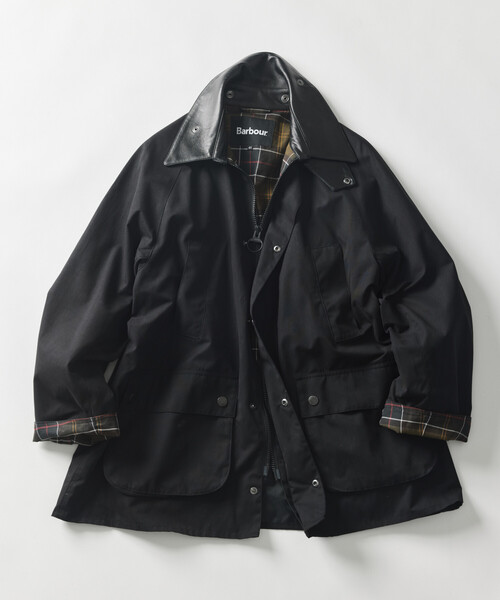 Firsthand(ファーストハンド)の「Barbour × Firsthand/バブアー 別注 BEDALE OS SLEEVE / 別注 オーバーサイズ ビデイル ジャケット(ブルゾン・メンズ・ブラック/オリーブ・40/38/42/36/34)」の3枚目の写真