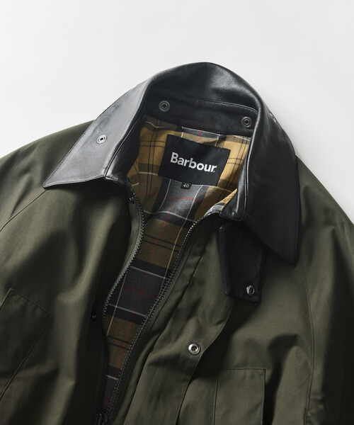 Firsthand(ファーストハンド)の「Barbour × Firsthand/バブアー 別注 BEDALE OS SLEEVE / 別注 オーバーサイズ ビデイル ジャケット(ブルゾン・メンズ・ブラック/オリーブ・40/38/42/36/34)」の9枚目の写真
