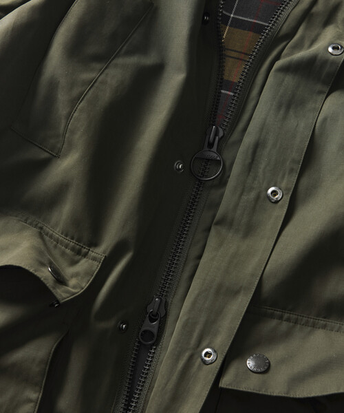 Firsthand(ファーストハンド)の「Barbour × Firsthand/バブアー 別注 BEDALE OS SLEEVE / 別注 オーバーサイズ ビデイル ジャケット(ブルゾン・メンズ・ブラック/オリーブ・40/38/42/36/34)」の11枚目の写真