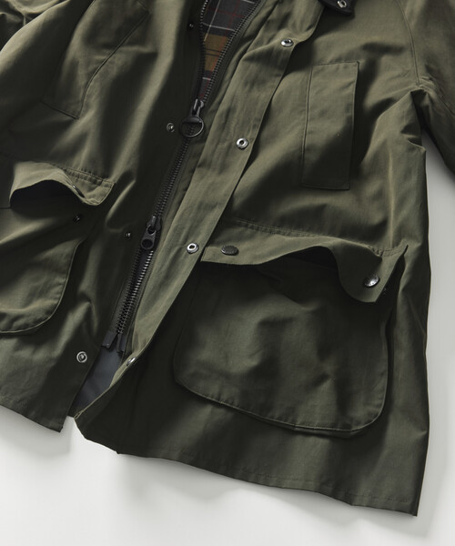 Firsthand(ファーストハンド)の「Barbour × Firsthand/バブアー 別注 BEDALE OS SLEEVE / 別注 オーバーサイズ ビデイル ジャケット(ブルゾン・メンズ・ブラック/オリーブ・40/38/42/36/34)」の13枚目の写真