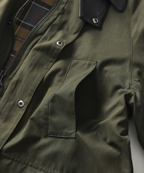 Firsthand(ファーストハンド)の「Barbour × Firsthand/バブアー 別注 BEDALE OS SLEEVE / 別注 オーバーサイズ ビデイル ジャケット(ブルゾン・メンズ・ブラック/オリーブ・40/38/42/36/34)」の15枚目の写真